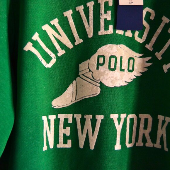 POLO RALPH LAUREN P-WING NEW YORK UNIVERSITY SWEATSHIRT. NWT - Picture 5 of 6
